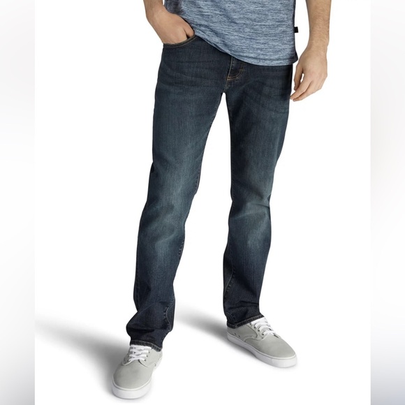 Lee Jeans Men’s 34 X 32 Dark Blue Performance Series Extreme Motion Straight EUC - Picture 1 of 8